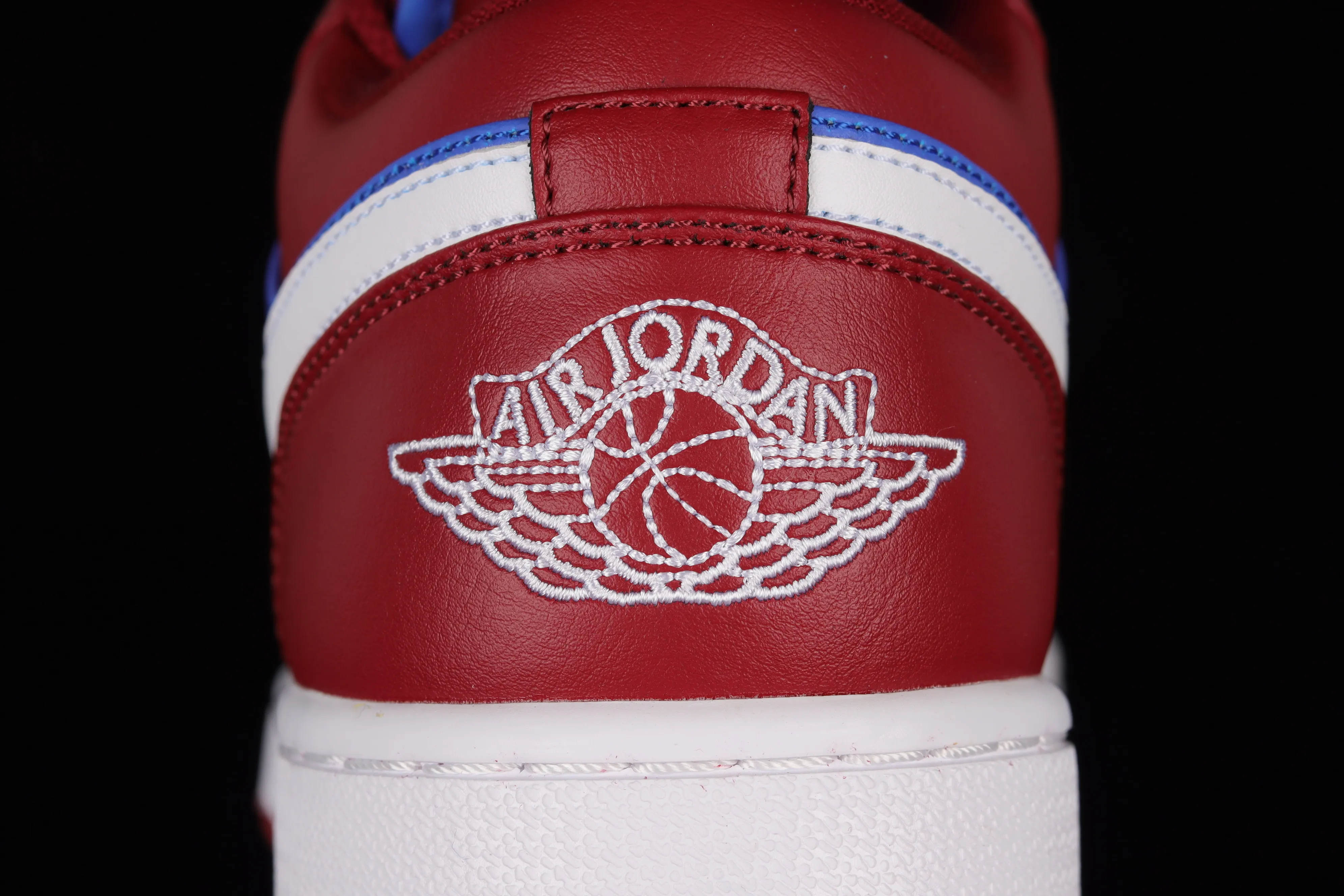 All categories Air Jordan Jordan series basketball shoes Air Jordan 1 Low Air Jordan 1 Low AJ1 Joe 1 red, blue and white swoosh color low-top basketball shoes DC0774-604